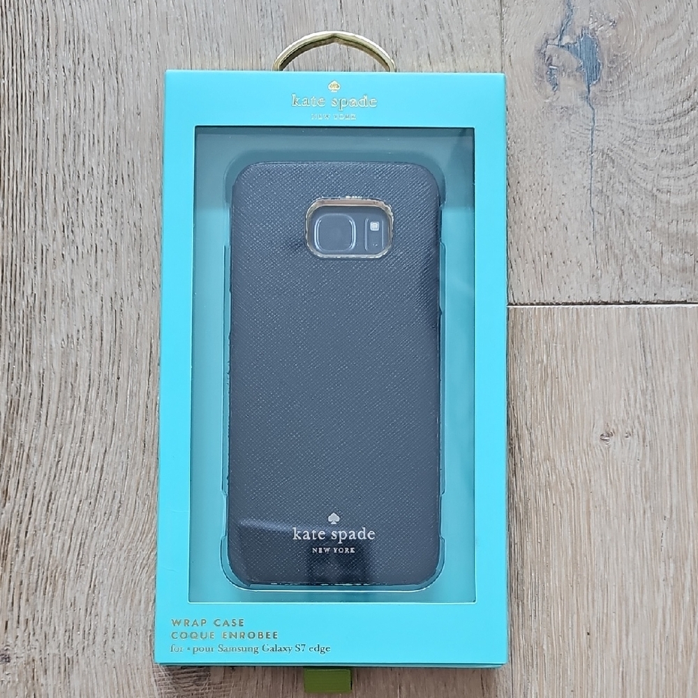 Kate Spade Black Wrap Case for Samsung Galaxy S7 Edge